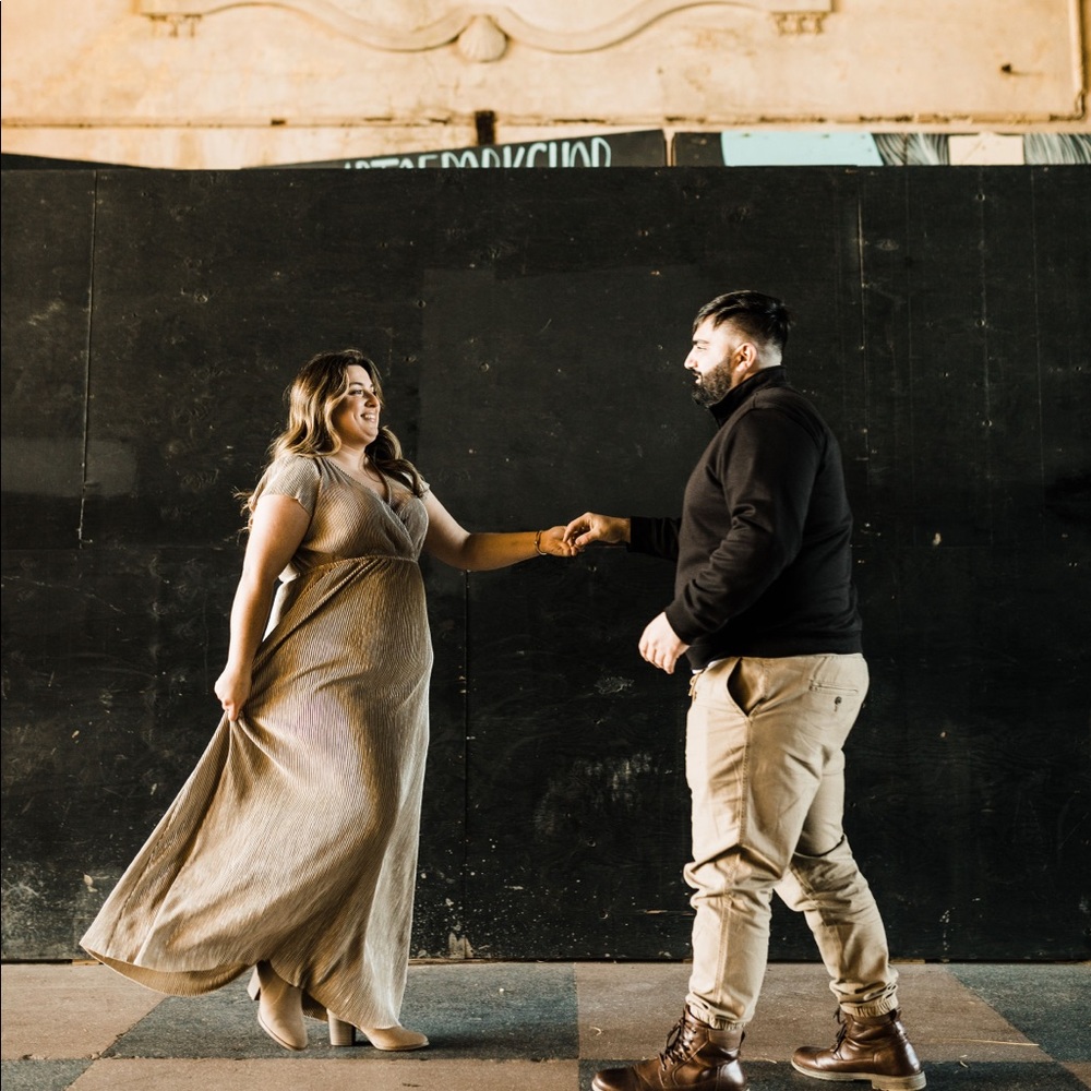 Baltic Born - Gold Maxi Dress